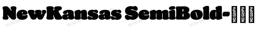 NewKansas SemiBold字体转换